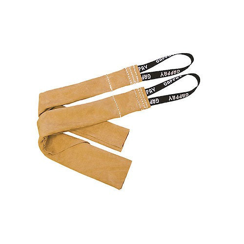 Leather puppy bite rag with handle MEDIUM